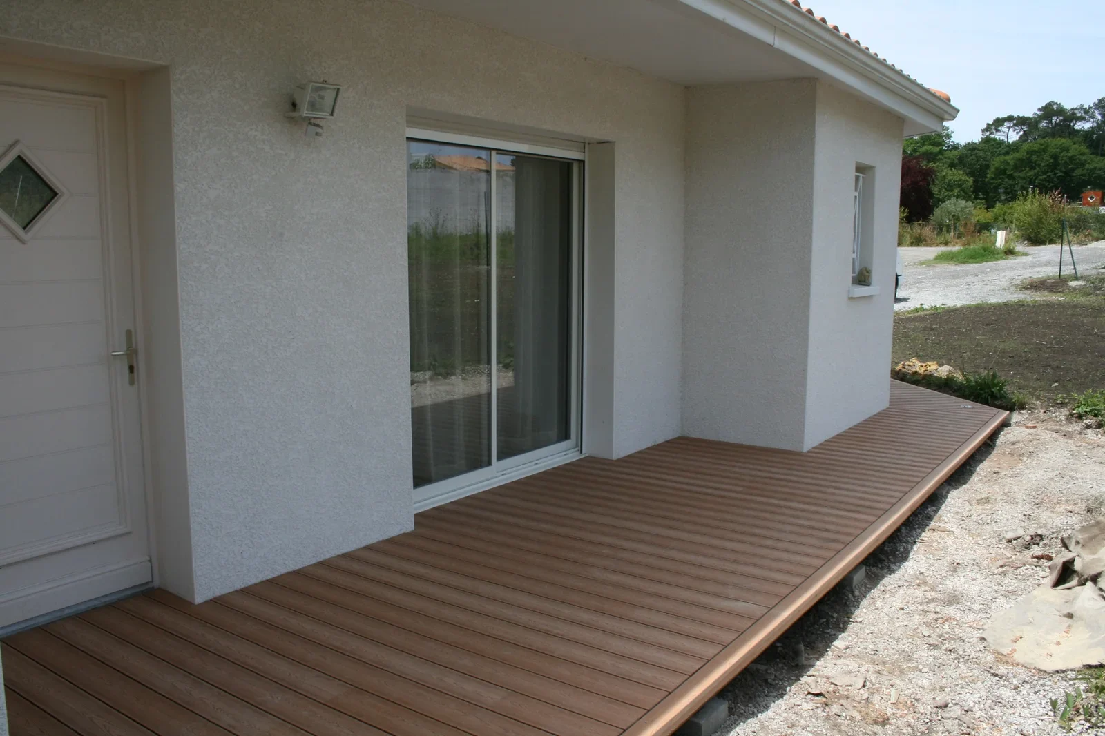 Terrasse composite réalisée à Anglet