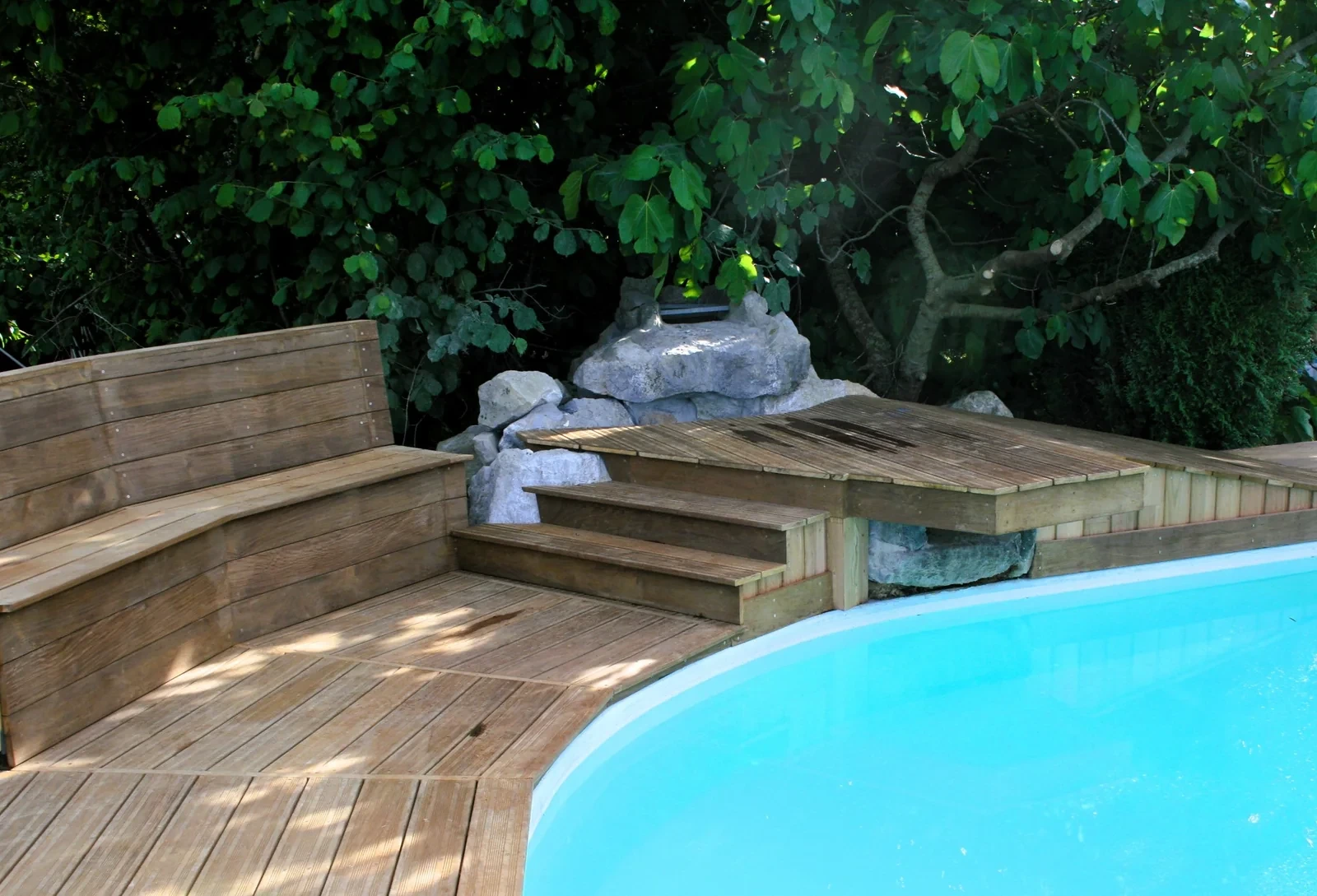 Tour de piscine en ipé à Ustaritz